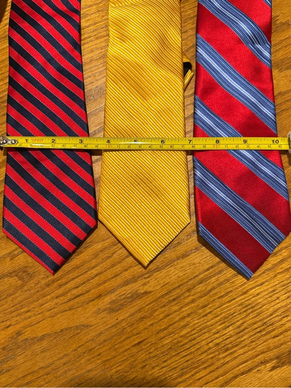 Nordstrom Men's Trio Pack: Red, Gold, and Red-Blue Striped Ties